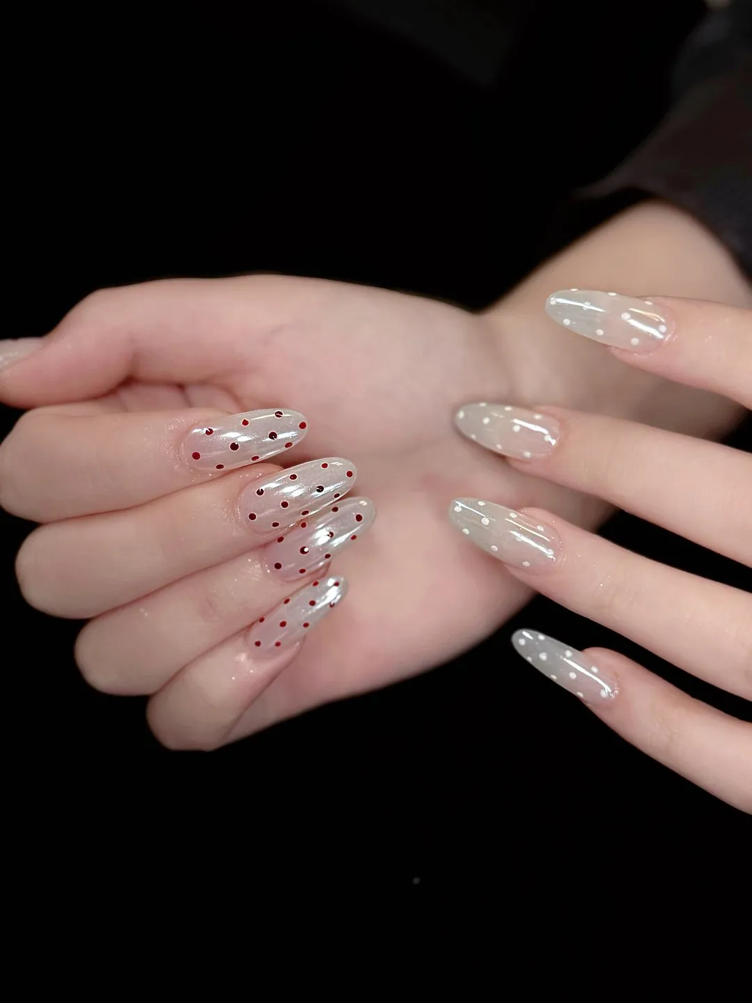 Silver glitter sparkle Gel-X at L2 Nail Salon Mountain View